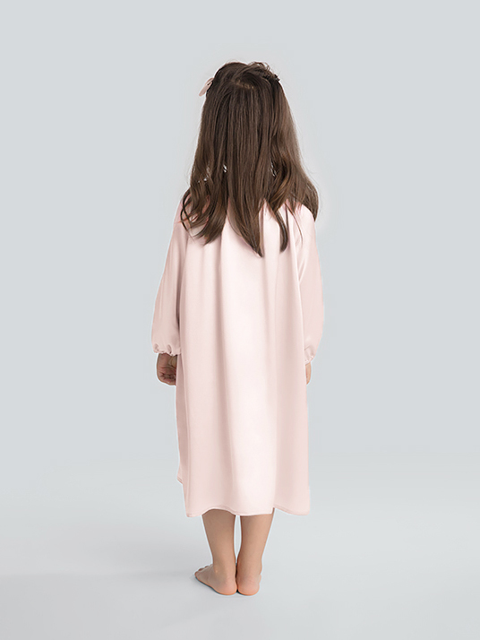 19 Momme Long Sleeve Silk Nightgown for Girls